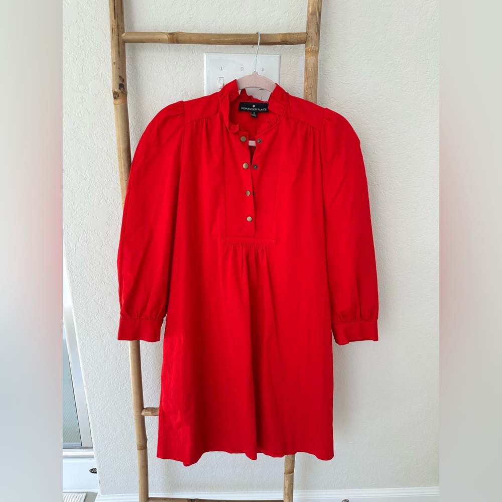 Tuckernuck POMANDER PLACE Red Claiborne Dress - Picture 3 of 12